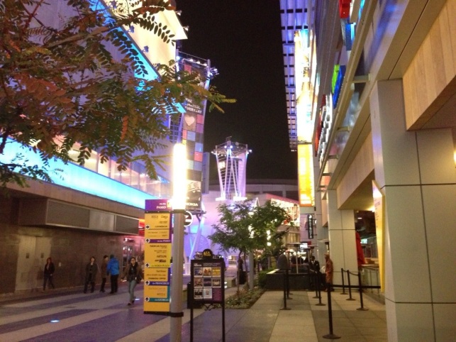 LA LIVE, an entertainment complex in downtown Los Angeles. Although I came to LA many times, this was the first time I visited this complex and dined here. Nov, 2012.